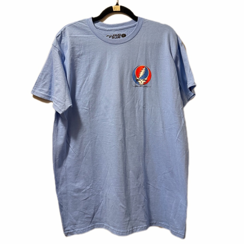 Liquid blue Grateful Dead steal your face Tee shirt